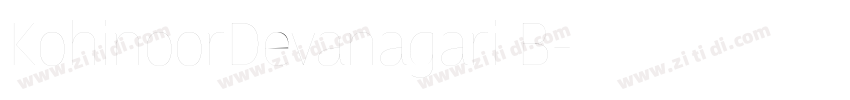 KohinoorDevanagari B字体转换